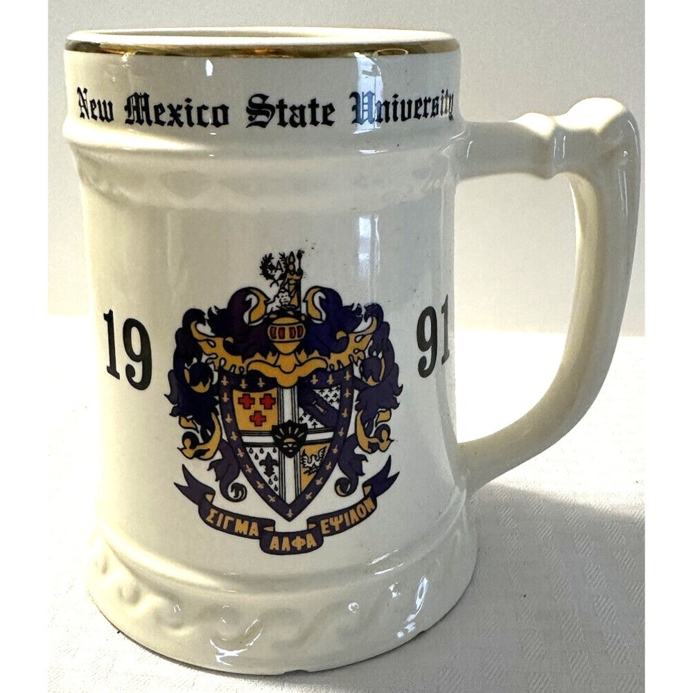 Vintage Collectible Souvenir Beer Stein Mug 1991 New Mexico State University
